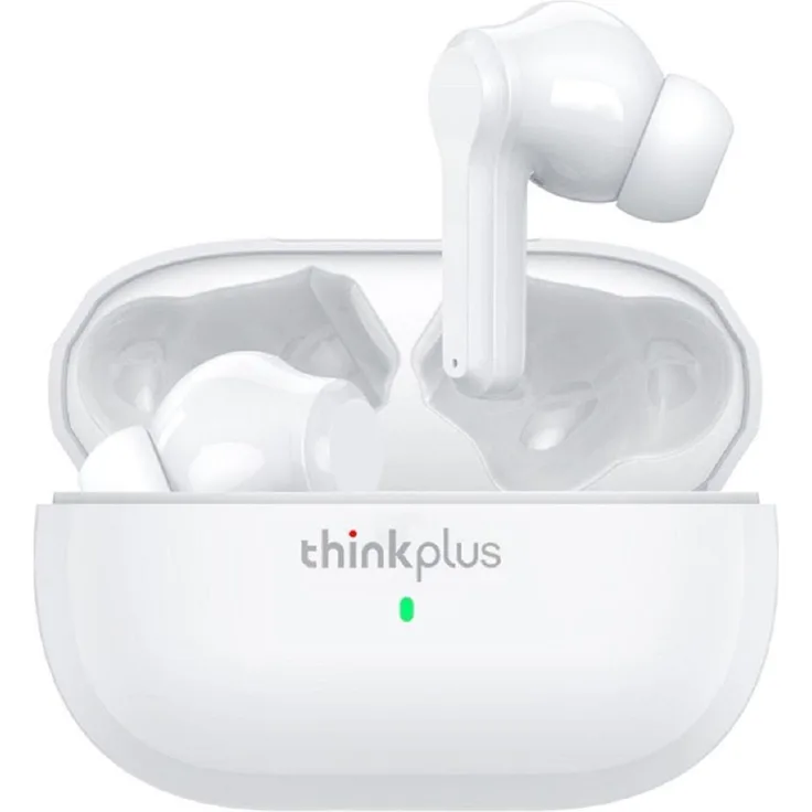 Lenovo LP1S Wireless Headset White (ANC, 4 h, Kabellos) HiFi-Klangqualität, Bluetooth 5.0, Rauschunterdrückung