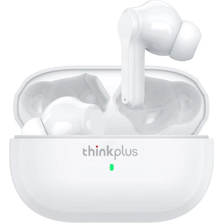 Lenovo LP1S Wireless Headset White (ANC, 4 h, Kabellos) HiFi-Klangqualität, Bluetooth 5.0, Rauschunterdrückung