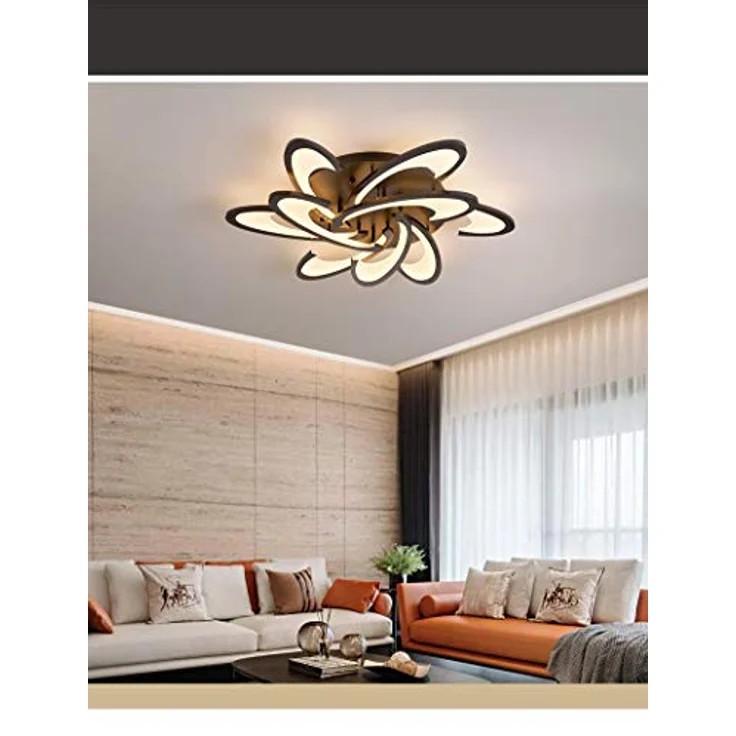 Eurotondisplay LED Deckenleuchte 2127Black-9 Ø 86 cm mit Fernbedienung, Lichtfarbe/Helligkeit einstellbar, Acryl-Schirm, schwarz lackierter Metallrahmen - Preisvergleich – Bild 5