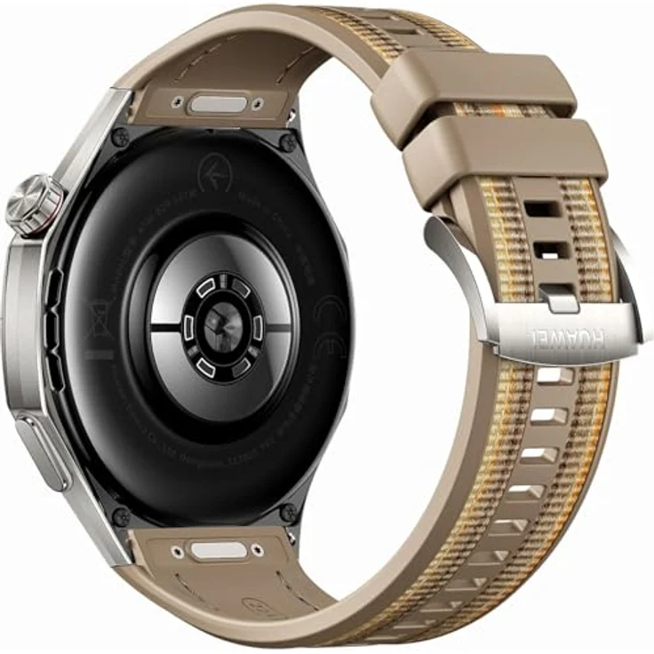 Huawei Watch GT 6 Pro 46mm Smartwatch, Silber mit braunem Armband – Bild 3