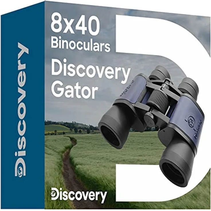 Levenhuk Discovery Gator 8 x 40, Nachtsicht-Fernglas mit Antireflexbeschichtung, Schwarz (77915) – Bild 2