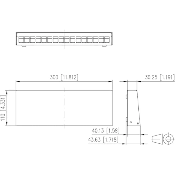 Metz Connect Keystone AP-Gehäuse 16 Port, reinweiß RAL9010, stabiles Stahlblechgehäuse für Einzelmodule, wandmontierbar – Bild 2