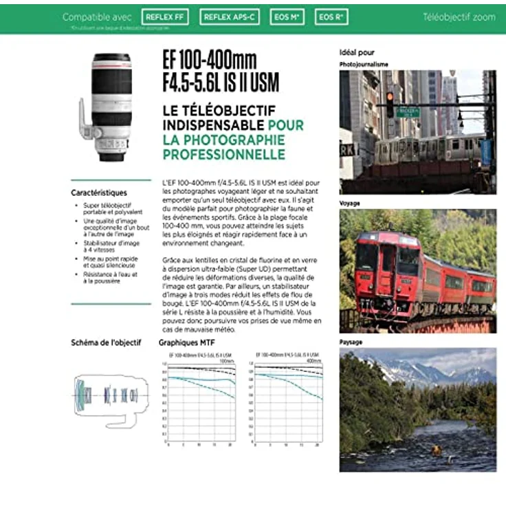 Canon Weitwinkelobjektiv EF 35mm F1.4L II USM Spiegelreflexkamera für EOS (Festbrennweite, 72mm Filtergewinde, Autofokus) schwarz – Bild 3