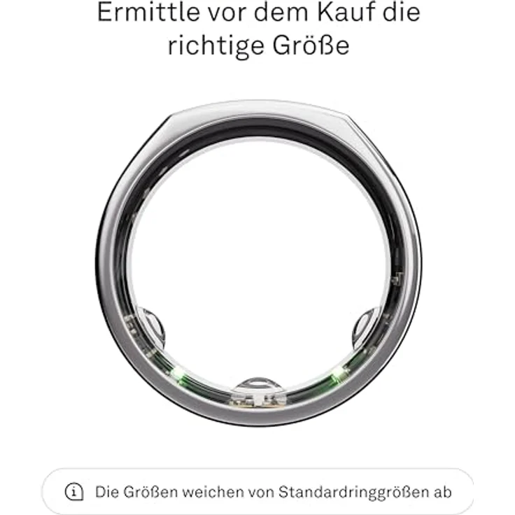 OURA Oura Gen3 Heritage Smart-Ring - Größe 13, Silver | Schlaf-, Herzfrequenz- und Fitnesstracking - Bis zu 7 Tage Akkulaufzeit - Kompatibel mit iOS/Android – Bild 2