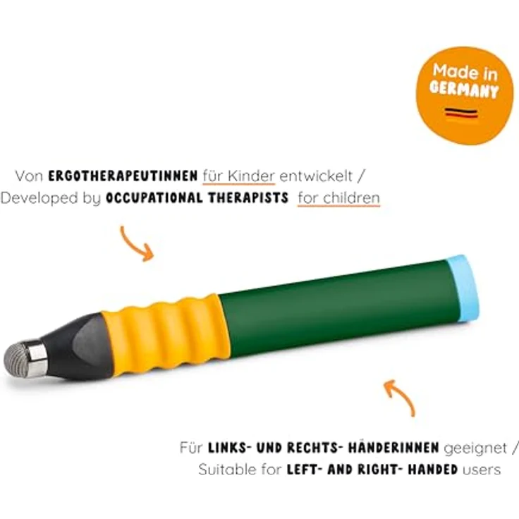 EDURINO Eingabestift, ergonomisch geformt aus Bio-Kunststoff, dunkelgrün, Zubehör für Edurino, kompatibel mit iOS und Android Geräten – Bild 2