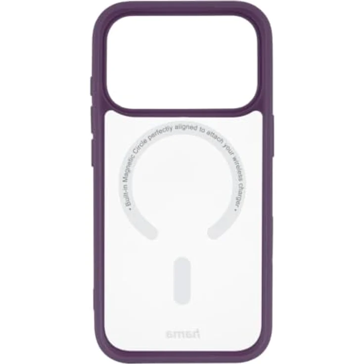 Hama 232452 Frame Protect Cover für Apple iPhone 17 Pro / 18 Pro, magnetisch und durchsichtig, rot – Bild 3