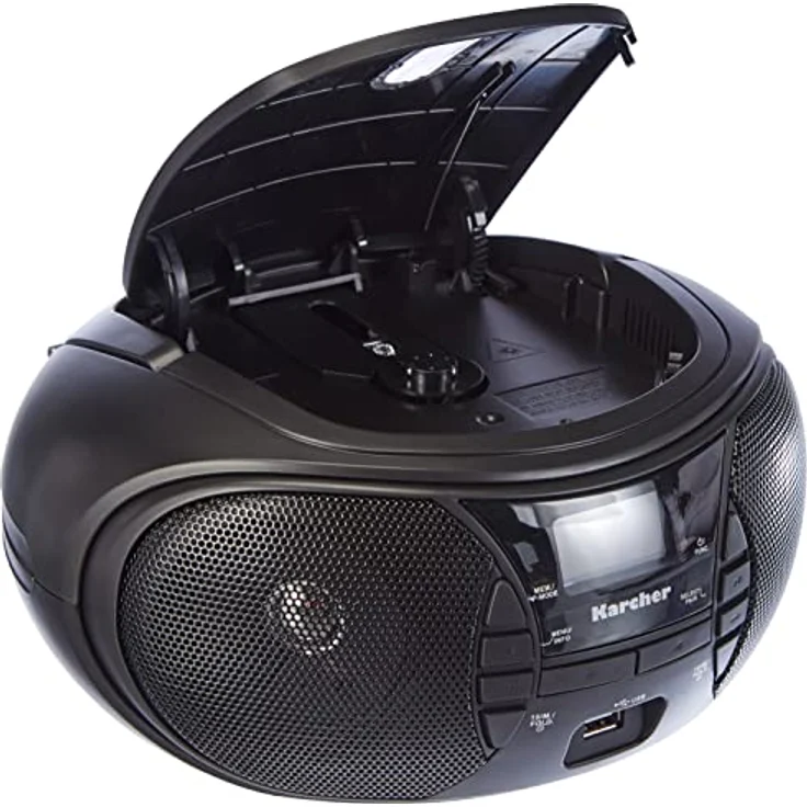 Karcher RR 5028D tragbares CD Radio (CD-Player, DAB+ Radio, Bluetooth, Batterie-Netzbetrieb, USB) schwarz – Bild 5