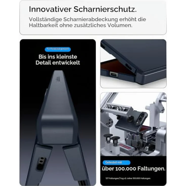 Spigen Tough Armor Pro MagSafe, Handy-Schutzhülle für iPhone Duo, Metal Slate, Dunkelblau – Bild 3