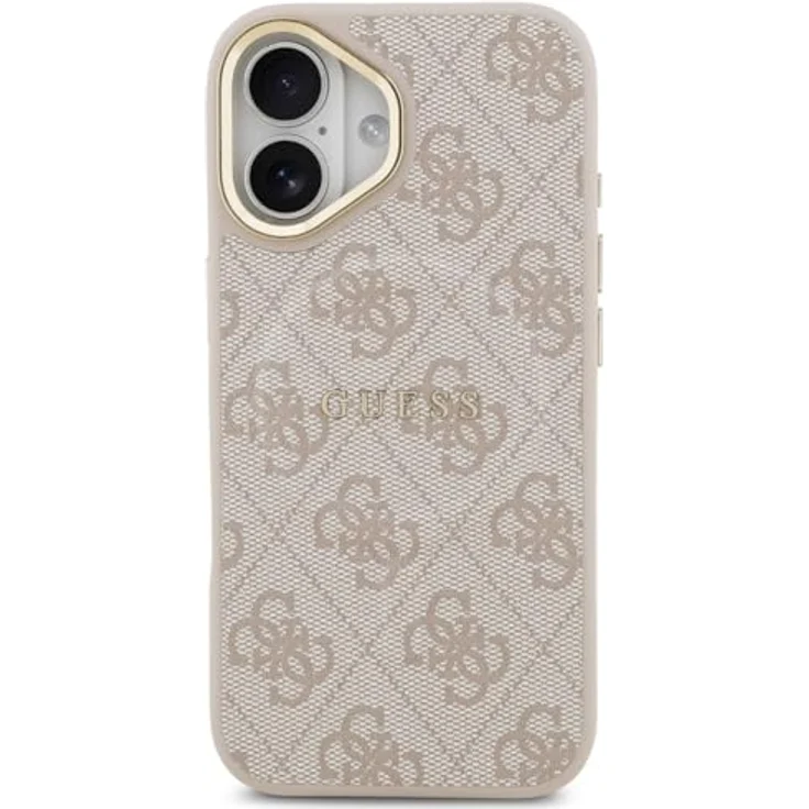 CG MOBILE Guess 4G PU Classic Logo Hülle kompatibel mit MagSafe für iPhone 17, pink, TPU/PC/Kunstleder – Bild 3