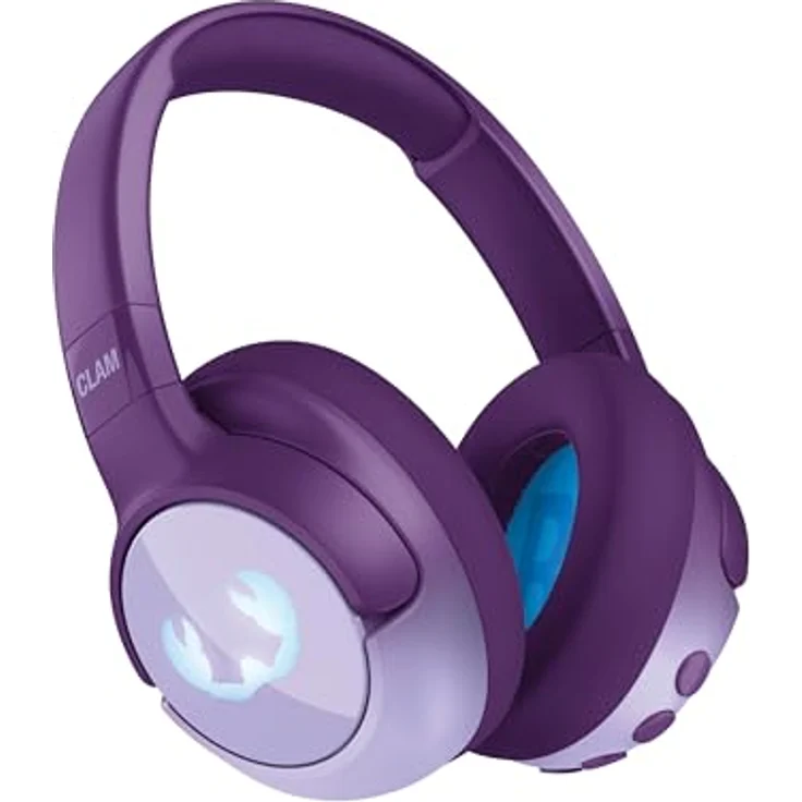 Fresh 'n Rebel Clam Junior, Bluetooth-Kopfhörer für Kinder mit aktiver Geräuschunterdrückung, sicherer Klang (<85dB), LED-Lichteffekt, 60 Std. Spielzeit (Mighty Magic) – Bild 1
