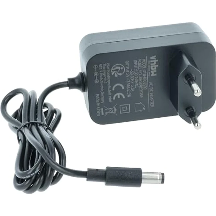 vhbw Netzteil kompatibel mit Idena Sing-A-Long 40104, AC/DC Adapter mit 9 V / 2,5 A, 100 cm Kabellänge, Euro-Stecker – Bild 4