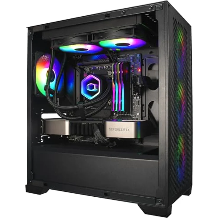 Cooler Master MasterLiquid 240 Core II Wasserkühlung – 240mm AIO (max. 260 W TDP), GR9-Doppelkammerpumpe, verbesserte ARGB-Gen-2-Lüfter, kompatibel mit AMD und Intel – Schwarz – Bild 4