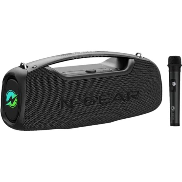 N-Gear NRG 500 - Bluetooth Lautsprecher Outdoor, Wasserdicht, 500 Watt Musikbox, Partybox mit Sound- und Licht Party System, Mikrofon und Bass Boost – Bild 2