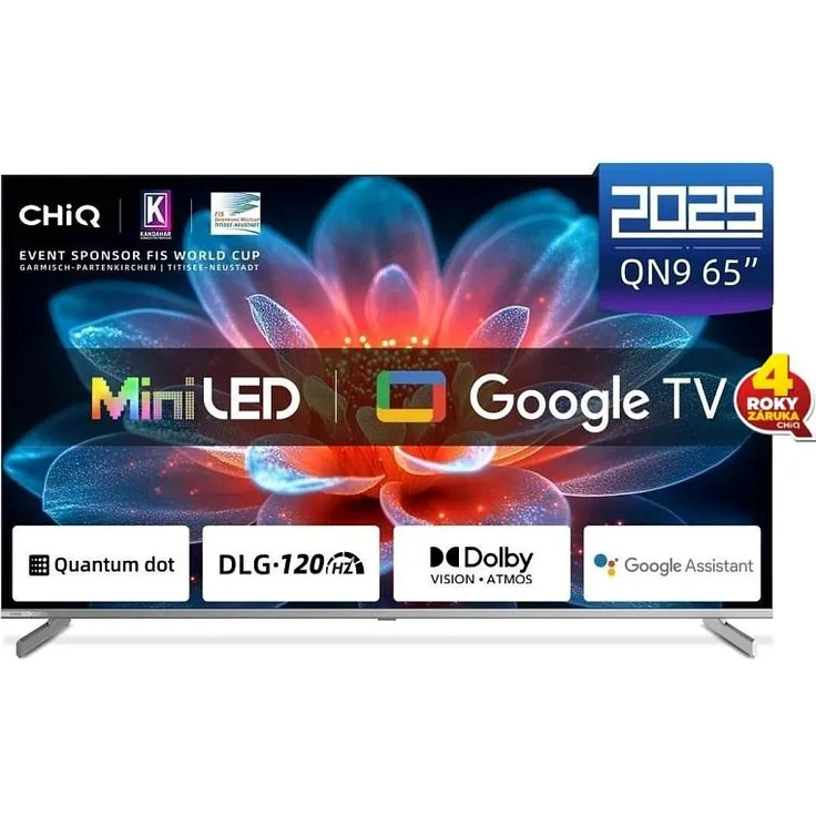CHiQ M65QN9V, 65 Zoll QLED Mini-LED Smart-TV, 4K Ultra-HD, WLAN, Grau