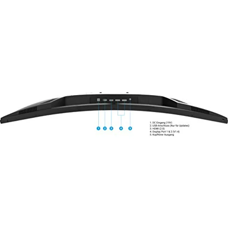 Odys XP32 PRO 80cm (32") WQHD Curved Gaming Monitor mit 165 Hz und AMD Free Sync, schwarz – Bild 5