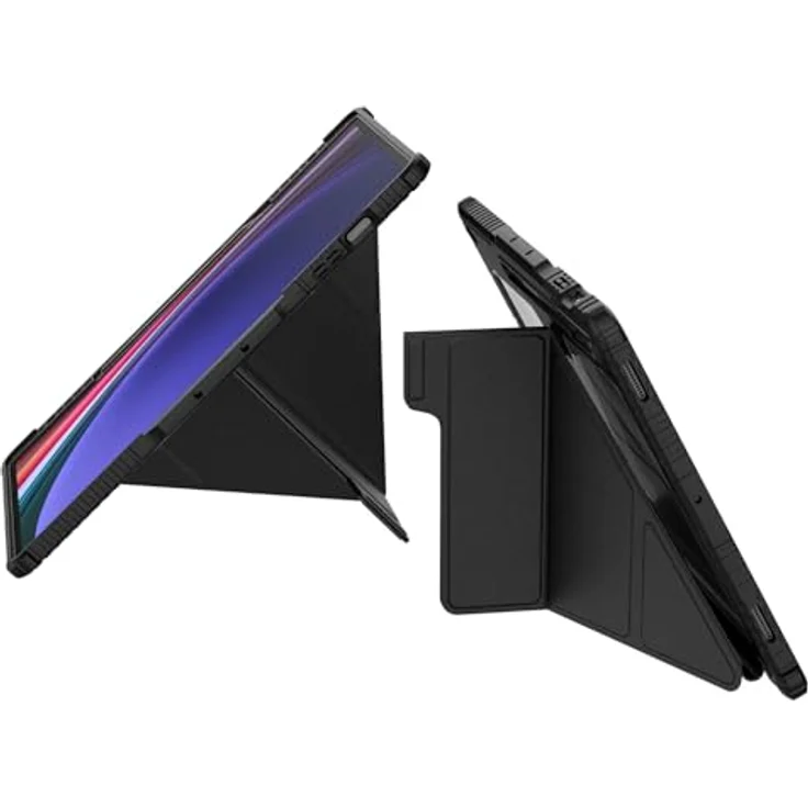 Nillkin Bumper Samsung Tab S9 Ultra Book Case, mit verstellbarem Kamera Slider und S Pen Halterung, Schwarz – Bild 4