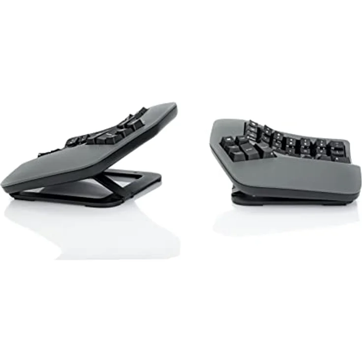 KINESIS Advantage360 PRO Linear Quiet, ergonomische Tastatur mit modularer Anordnung und integrierten Aufstellern, schwarz – Bild 3