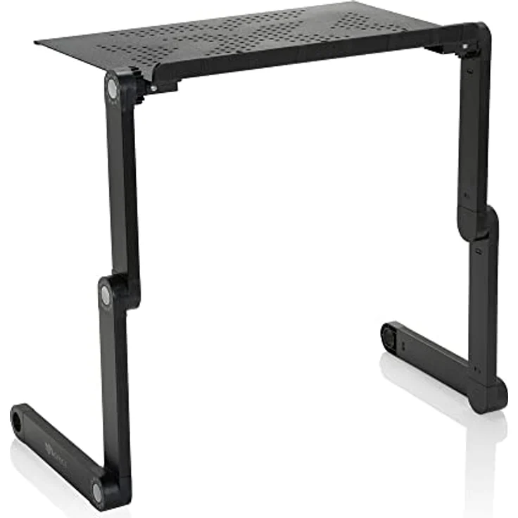hjh OFFICE 802117 Laptop Ständer VM-SA II Aluminium 360° klappbar, ergonomisch, silber – Bild 2