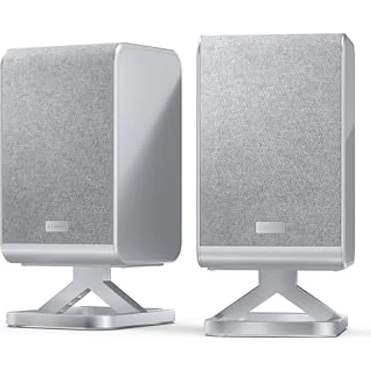 Sharp HT-SPR52021(SL) Kabellose hintere Surround-Lautsprecher, 200W Leistung, Dolby Atmos® / DTS:X® kompatibel, silber – Bild 3