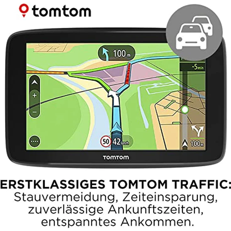TomTom GO Basic 5", Navigationsgerät mit 5 Zoll Display, Stauvermeidung durch TomTom Traffic, Karten-Updates Europa, WiFi-Updates, schwarz – Bild 2
