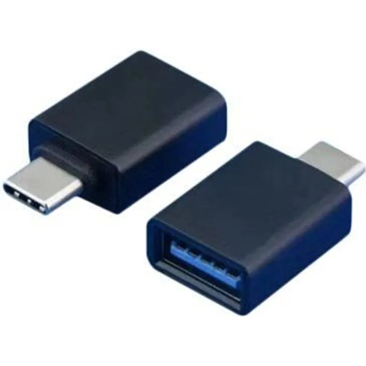 EFB NORDIC EFB-Elektronik USB-C Adapter, 24 Pin USB-C zu USB Typ A, USB 3.1, 100 W, Schwarz
