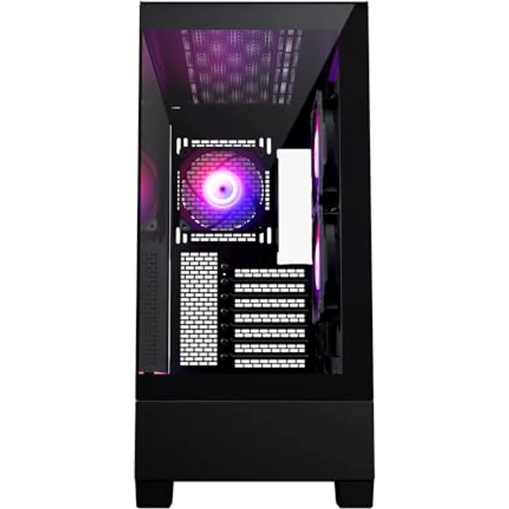 Phanteks XT View (E-ATX, Mini ITX, mATX, ATX), PC Gehäuse, Schwarz – Bild 3