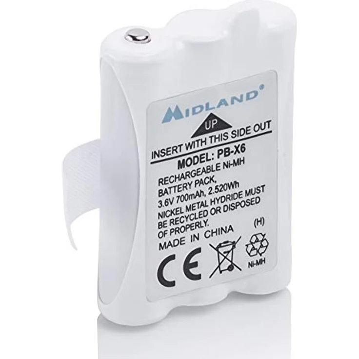 Midland C1300 PB-X6, 700mAh NI-MH Akku für XT50/XT60, kompatibel mit Midland-Stationen