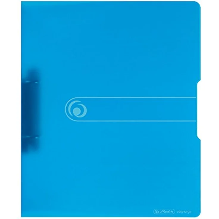 Herlitz Aktenordner Herlitz Ringbuch / DIN A4 / 16mm Füllhöhe / aus PP / transluzent blau – Bild 2