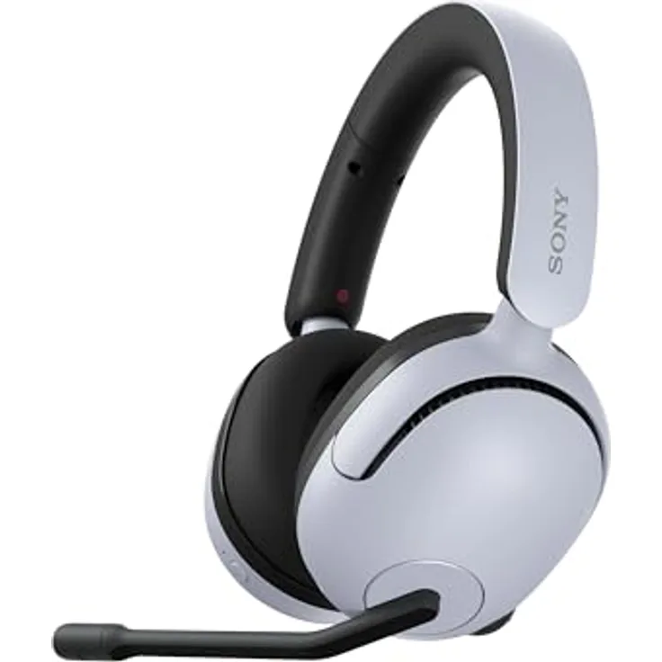 Sony INZONE H5 - Wireless Gaming Headset, 360 Spatial Sound für Gaming, komfortabler Sitz, 28 Std. Akkulaufzeit, geringe Latenz, Mikrofon mit AI, PC & PS5 kompatibel - Weiß