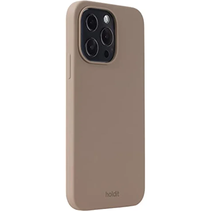 Holdit Silikonhülle iPhone 13 Pro (6,1”) - 0,8mm Ultra dünn Handyhülle Silikon - Trendy Slim Silicone case mit Voller Schutz (erhöhte Kante für Kameraschutz) - Mocha Brown – Bild 3