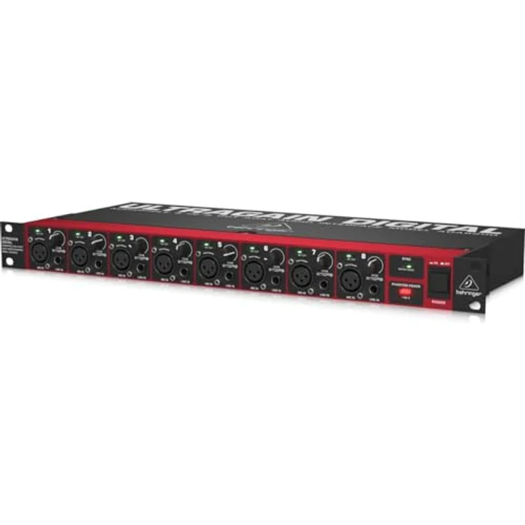 Behringer ADA8200, Audiophiles ADAT-Audiointerface mit 8 Ein- und Ausgängen, Midas-Mikrofonvorverstärkern und 24-Bit-Auflösung – Bild 2