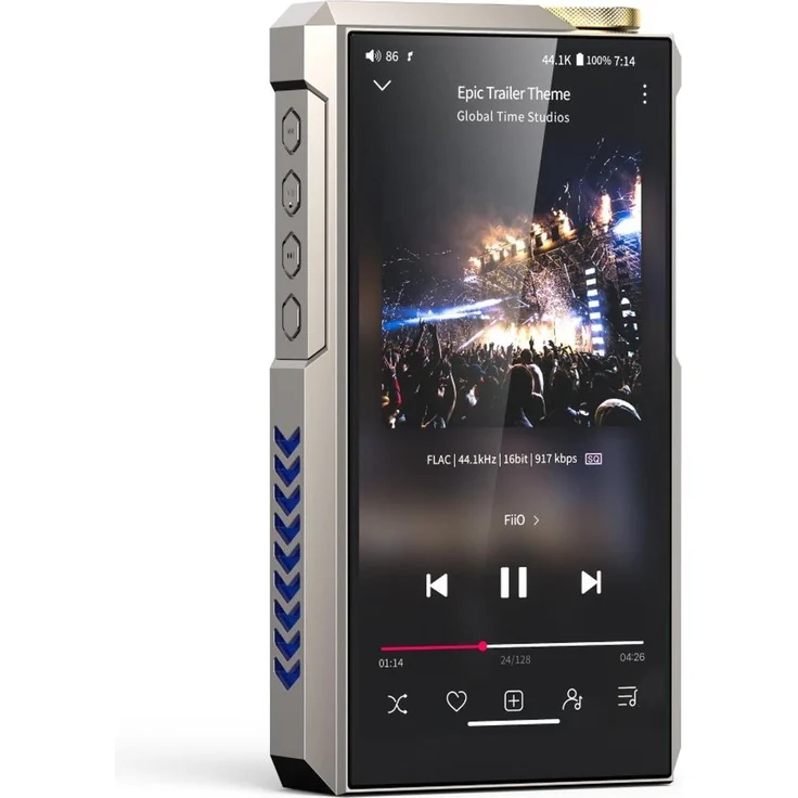 FiiO M27 (256 GB), MP3 Player + Portable Audiogeräte, Gold, Grau