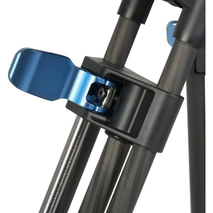 Sirui SQ100 Rapid System Stativset, Carbon Stativ mit Flip-Lock Höhenverstellung und VHS-18 Fluidkopf, maximale Tragfähigkeit 25 kg, schwarz – Bild 5