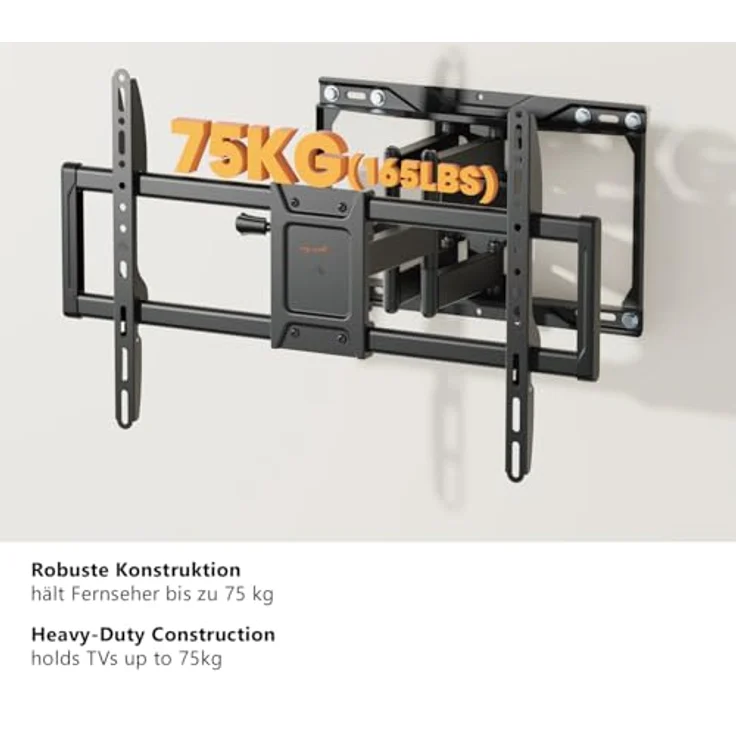 my wall TV-Wandhalterung HF23L, für XXL TV bis 90 Zoll, flexibel einstellbar, Tragkraft bis 75 kg – Bild 4
