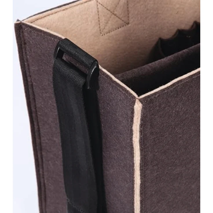 Sigel BA422, Notebooktasche für Laptops bis 15,4 Zoll, braun mit individueller Beschriftungsmöglichkeit, aus 100% recyceltem PET – Bild 5