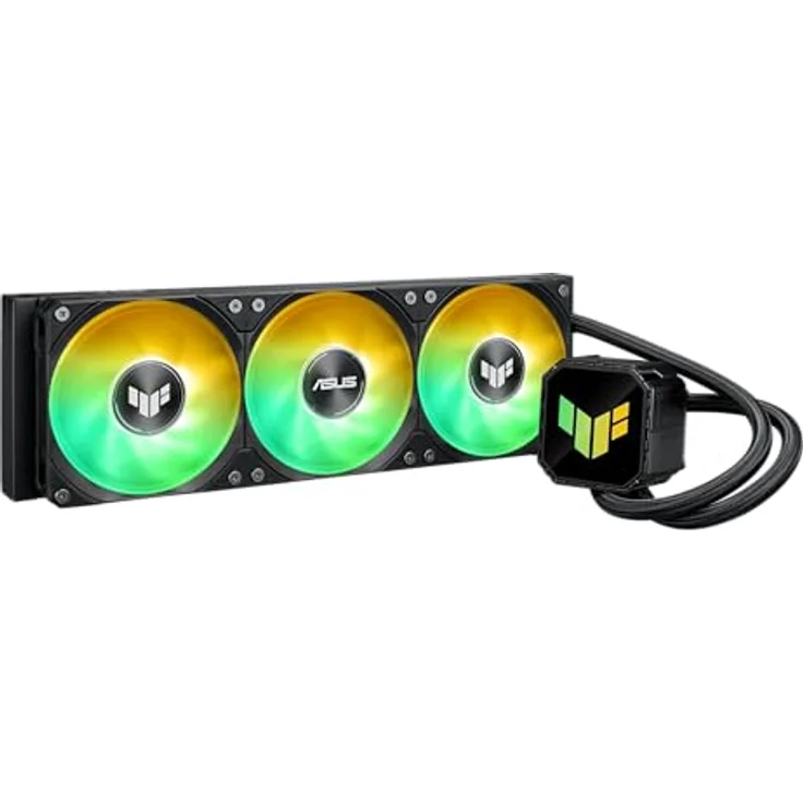 ASUS TUF Gaming LC III 360 ARGB, All-in-One-Flüssig-CPU-Kühler mit vorinstallierten Dreifachlüftern, 400mm Schläuchen, Unterstützung für Intel LGA 1851, 1700, 1200 und AMD AM5, AM4, Aura ARGB Beleuchtung – Bild 2