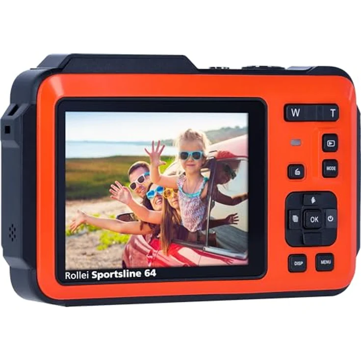 Rollei Sportsline 64 Selfie Kompaktkamera (64 MP) in Orange – Bild 5