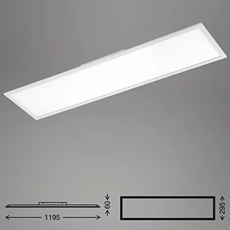 BRILONER – Deckenleuchte, LED Panel, Bürolampe, Deckenlampe, Neutralweißes Licht, 4.100 Lumen, 38W, 119.5 cm – Bild 5
