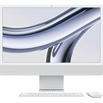 Apple iMac 24" (2023), Apple M3 8-Core CPU, 10-Core GPU, 8 GB RAM, 512 GB SSD, Silber