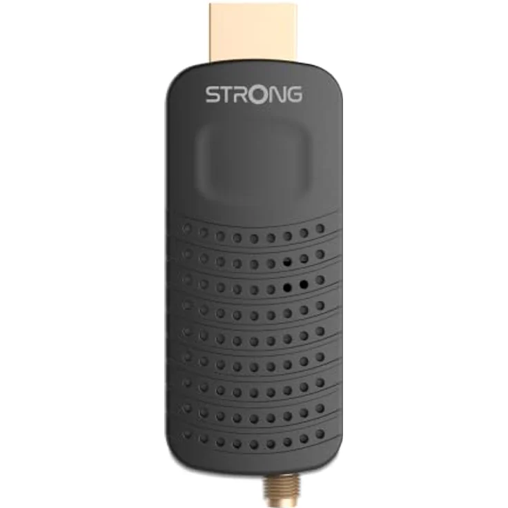 Strong SRT82 Full HD DVB-T2 HDMI Stick - kompatibel mit Hevc265 - TV Receiver/Tuner mit Recorder Funktion (HDMI, SCART, USB, Dolby Digital Plus) - Schwarz – Bild 1