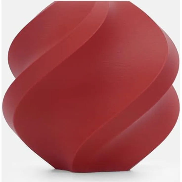 Bambu Lab PLA Matte Filament, 1kg Spule mit Matte Oberflächentextur in Dunkelrot, für 3D-Drucke und Prototypen