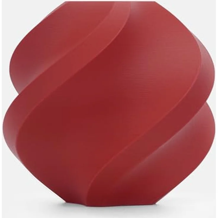 Bambu Lab PLA Matte Filament, 1kg Spule mit Matte Oberflächentextur in Dunkelrot, für 3D-Drucke und Prototypen – Bild 1