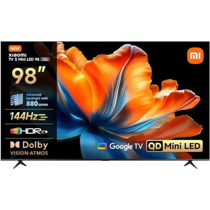 Xiaomi 98 Zoll Mini LED 4K UHD Fernseher TV S 2026, Google TV, 144 Hz Bildwiederholrate – Bild 1