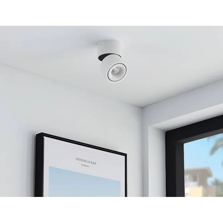 Arcchio LED Deckenlampe 'Rotari' (Modern) in Weiß aus Aluminium für Flur & Treppenhaus - Energiesparende Deckenleuchte mit hochwertigem Leuchtmittel – Bild 4