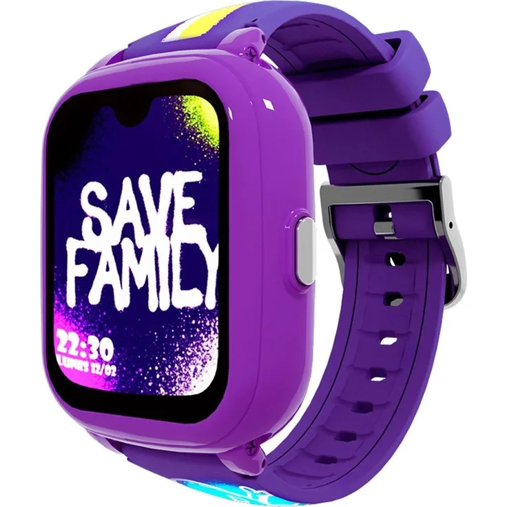 Save Family Iconic Plus 2 (40 mm, 4G), Smartwatch für Kinder mit GPS, Videoanrufen, SOS-Knopf und Vitalzeichenmonitor