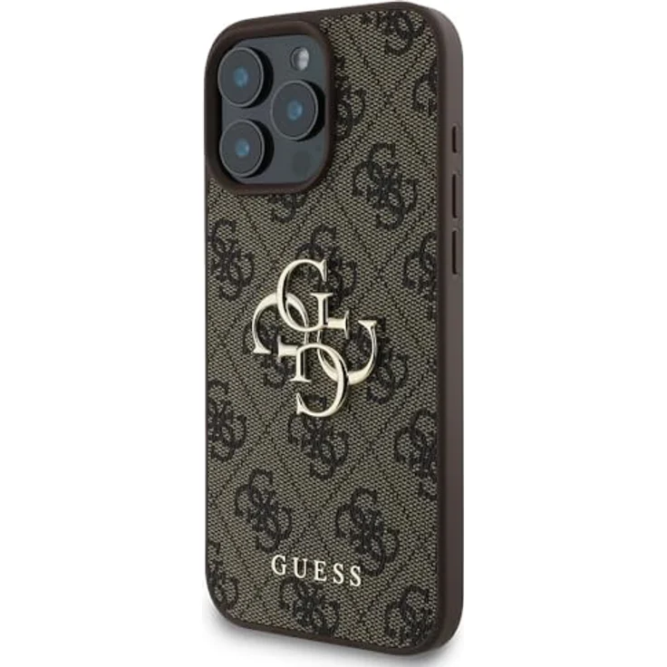 CG MOBILE Guess Hülle Kompatible mit iPhone 16 Pro Max Back-Cover hul - 4G PU Big Logo - Braun – Bild 4