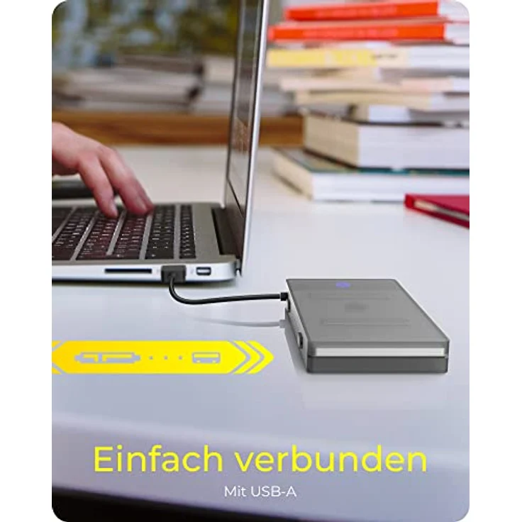 ICY BOX SATA auf USB Adapter für 2,5" HDD / SSD, Festplatten Adapter, USB 3.2, USB-A, Schutzbox, Werkzeuglos, Externes Gehäuse, IB-AC603b-U3 – Bild 2