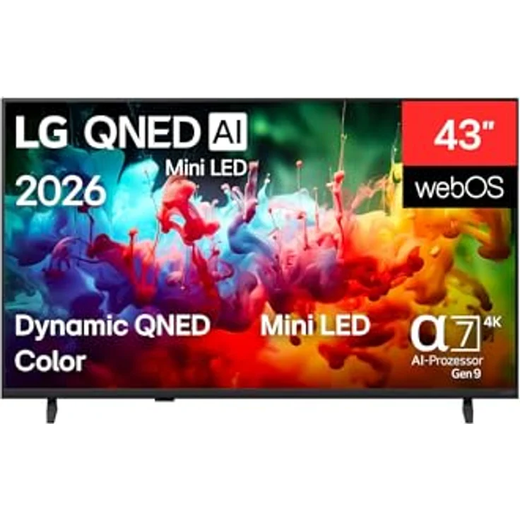 LG 55QNED7EB3C, 55 Zoll 4K QNED Mini LED AI TV mit α7 Gen9 4K AI Prozessor, webOS 26 und Dynamic QNED Color-Display – Bild 1