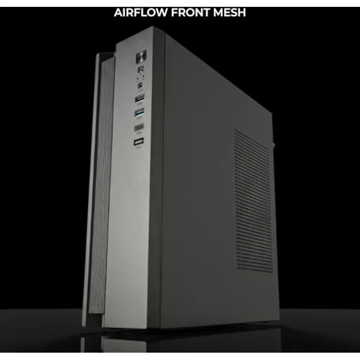 Tacens Anima ACSLIM500, Micro-ATX Mini Tower Gehäuse, Schwarz, 500 W, erweiterte Kühlung, horizontale/vertikale Installation – Bild 2