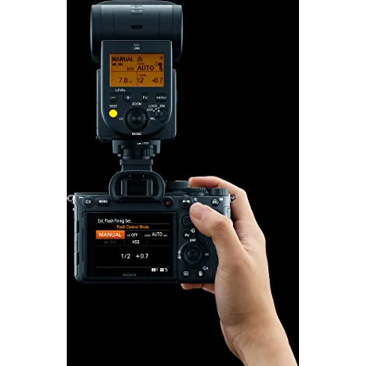Sony HVL-F60RM2 | Externer Blitz mit kabelloser Funksteuerung (GN60-Leistung. Mehrfachblitz, High-Speed-Blitz, 10 BPS, Quick Shift Bounce), Schwarz, HVLF60RM2.CE7 – Bild 3